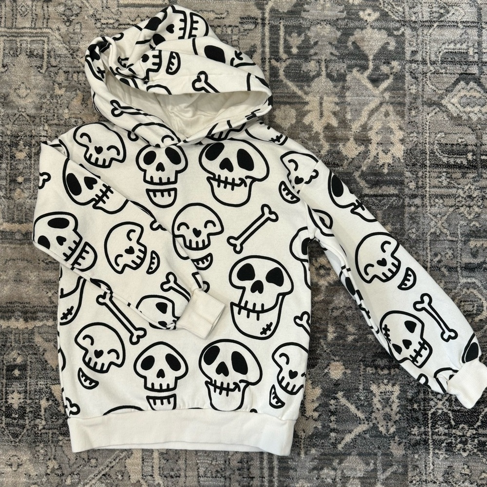 H&M Kids Skull Pattern Hoodie